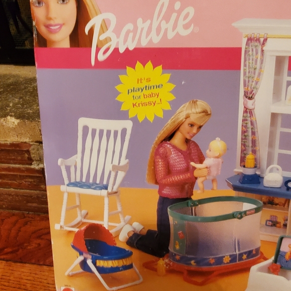 Very rare! Barbie Krissy Playroom Playset